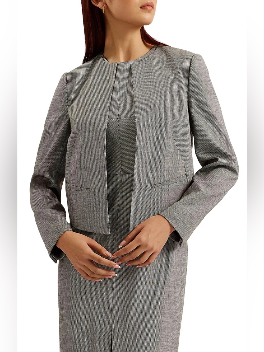 Ted Baker London Yutaka Tailored Crop Jacket